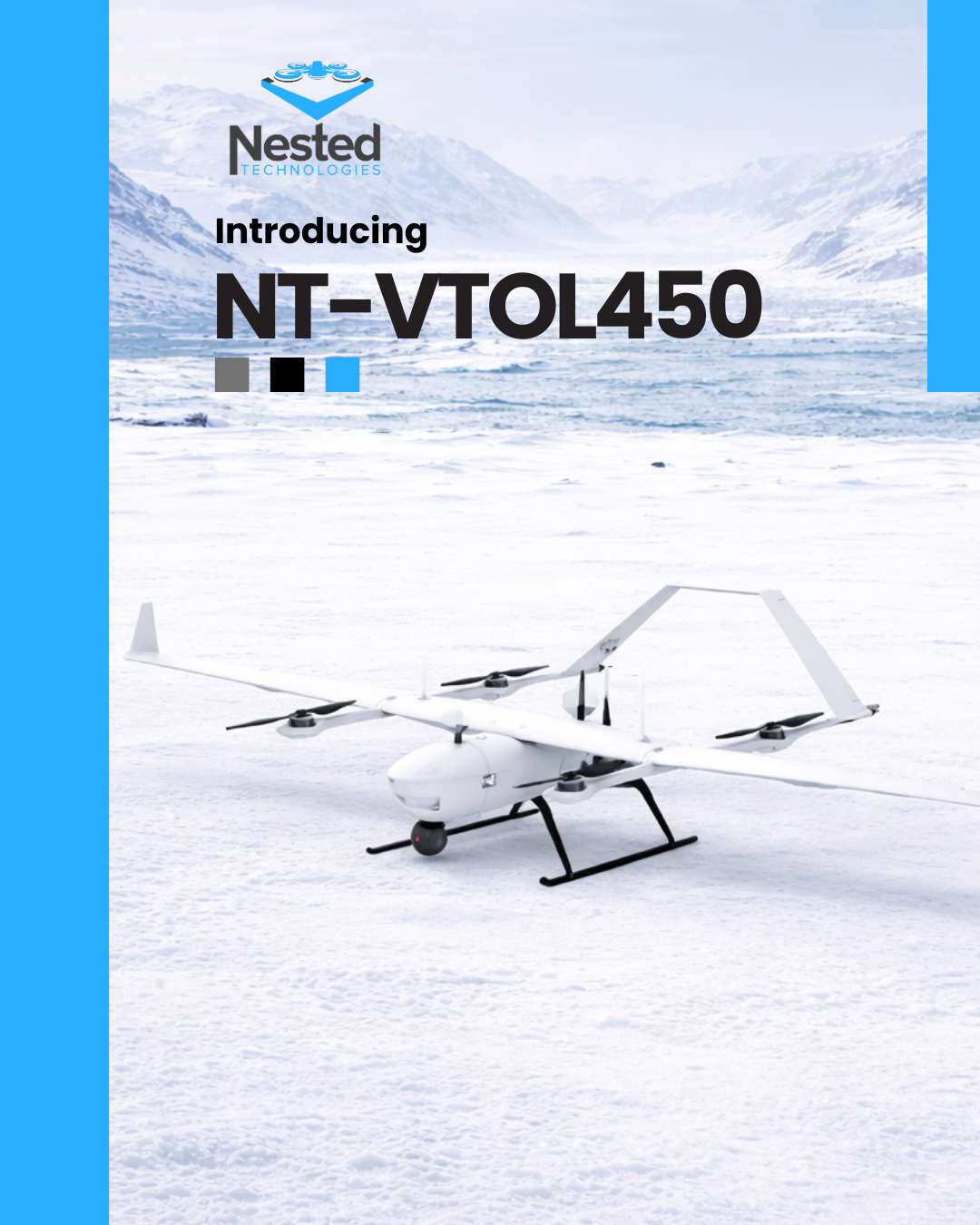 NT-VTOL450 Fixed-Wing VTOL UAV | Long-Endurance Drone Platform